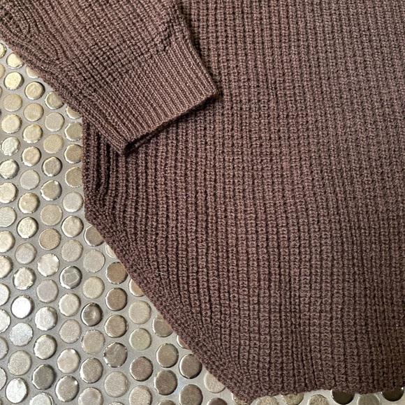 Aritzia Wilfred Free SIze M Merino Wool Sweater Brown - Picture 5 of 6